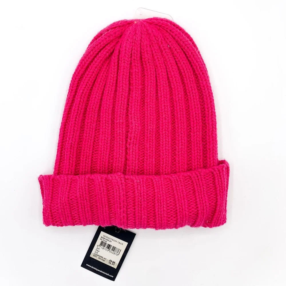 B + M Amsterdam Pink Chunky Knit Winter Hat